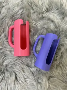 Pretty Grip Drink Holders 12oz Skinny Can Holder with Handle Lightweight & Adorable for Game Days Concerts Parties Tailgates