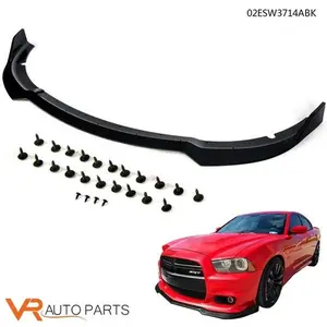 3PCS Gloss Black Aero Body Kit Fit for 2015-2020 Dodge Charger SRT Scat Pack, Front Bumper Lower Lip Splitter, Rear Spoiler Wing & Side Mirror Covers Set Car Accessories