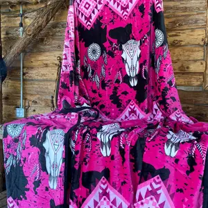 CORAL Catcher Aztec QUEEN abd KING SIZE Blanket 100% Polyester Microfiber Machine Washable Tumble Dry Low Heat