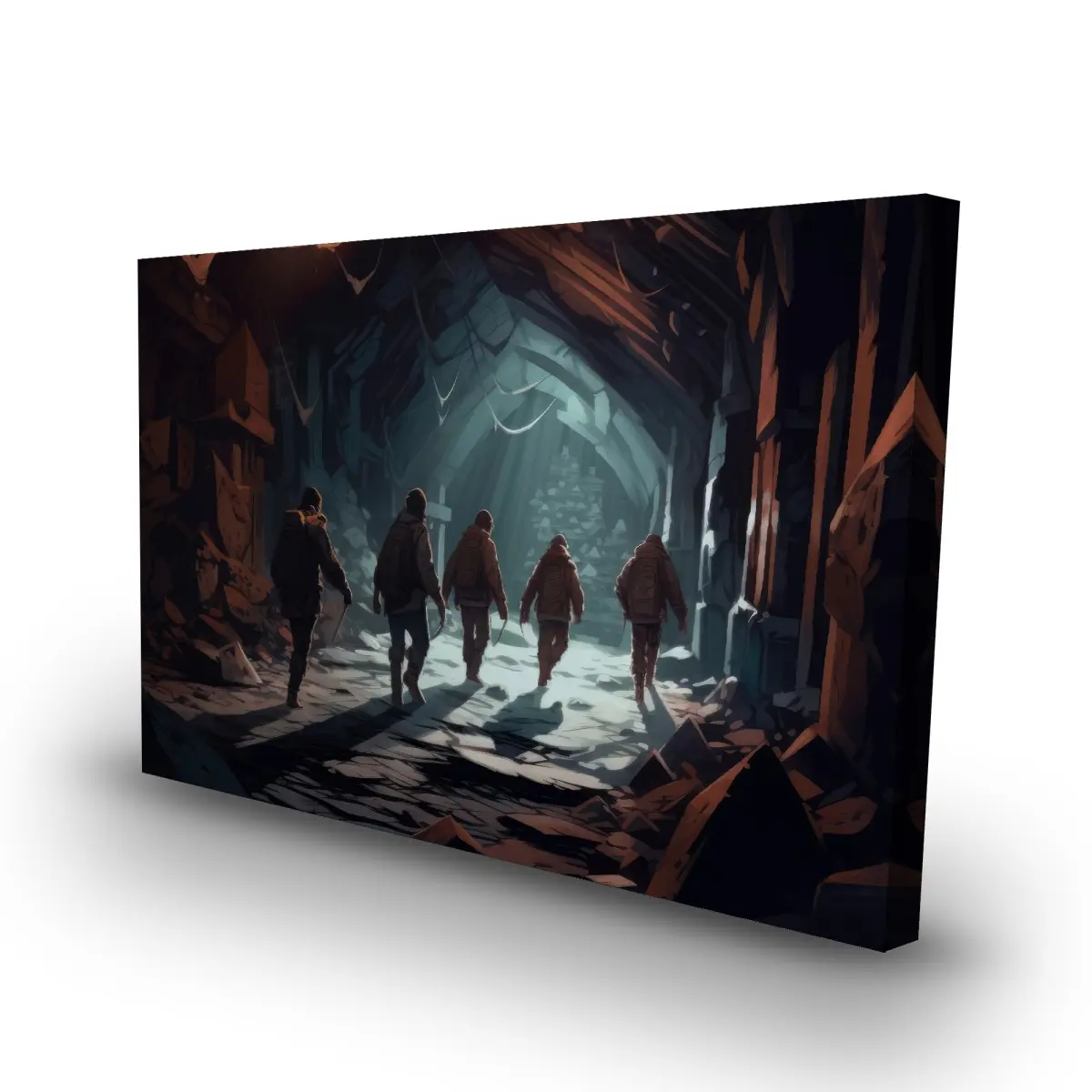 Pictorem C1RC243693OENG 24 x 36 in. The Catacombs - Black Canvas Wall Art for Home Decor - Elegant Design