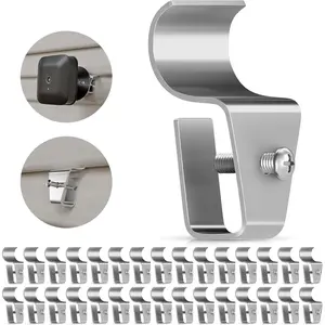 30 Pack Vinyl Siding Hooks, Heavy Duty Stainless Steel Hooks for  Outdoor, No-Hole Vinyl Siding Clips Camera Mount Clips for Ring, Arlo, Doorbell