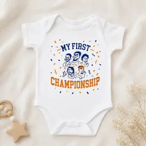 [Customize Onesie] My First Champ Baby Onesie - Personalized Onesie – Custom Name & Number Bodysuit - Sports Fan Baby Outfit - Newborn Bodysuit