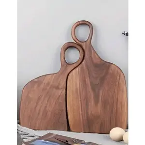 2PCS Compact Wooden Cutting Board Set | Small Fruit & Bread Charcuterie Board | Kitchen Decor & Anniversary Gift