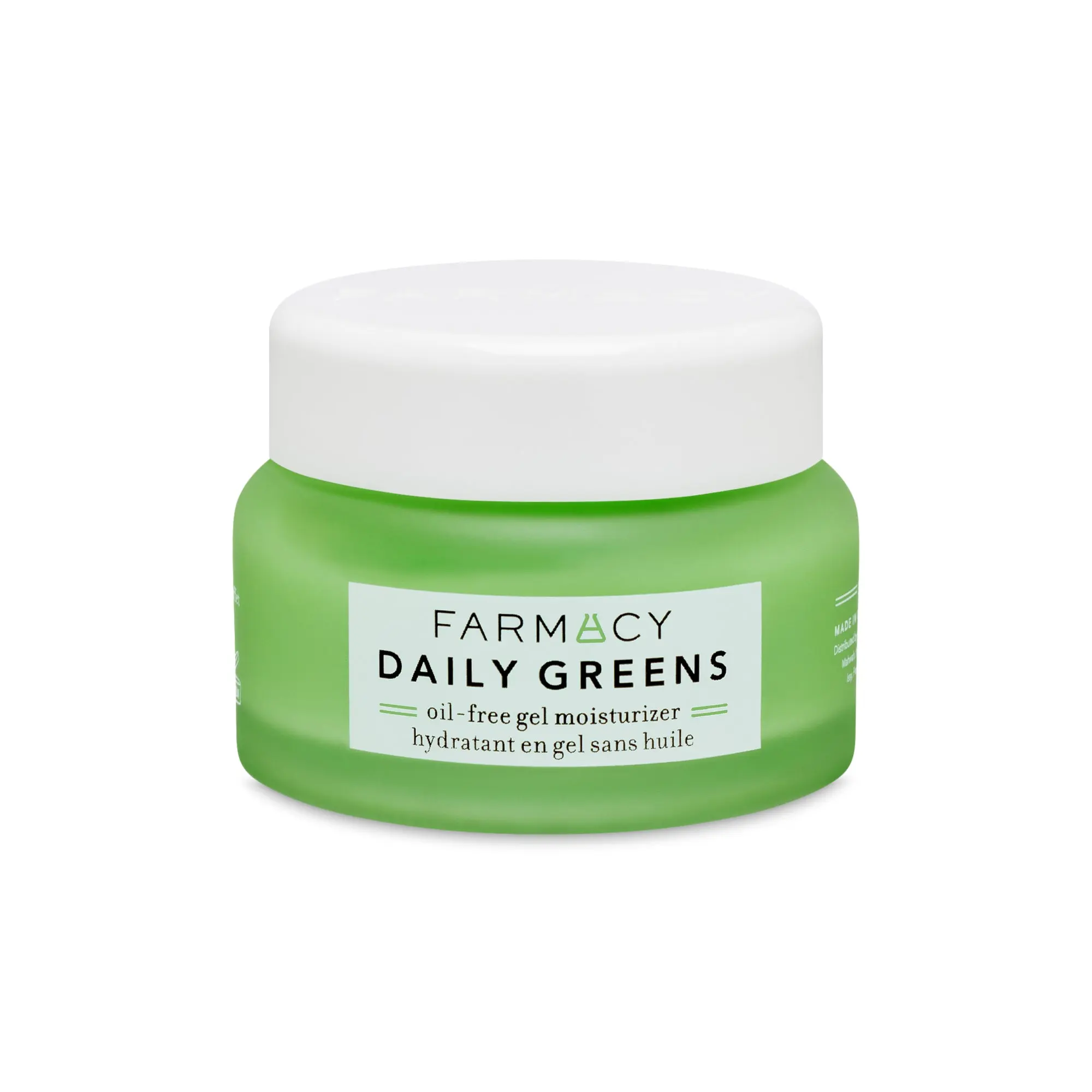 Farmacy Beauty Daily Greens Oil-Free Gel Moisturizer - 50ml Lightweight Face Lotion for Oily Skin, Moisturizers & Mists with Hyaluronic Acid, Basil Extract, Papaya, Fragrance Free, Oil Control, Balances Pores & Shine, Airy Feel