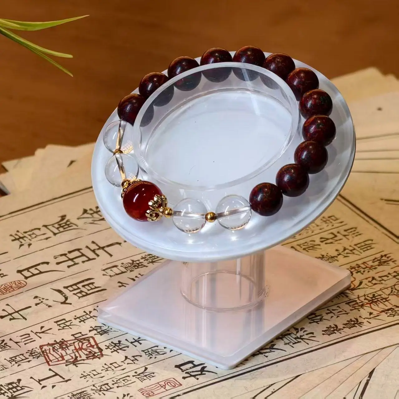 Encounter Charm Dunhuang Style Incense Beads Bracelet, Boost Focus Enhance Concentration for Study & Work, Unisex Ideal Gift