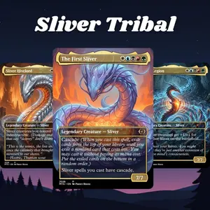 Proxy 100+ Cards Sliver Tribal Custom Slivers Full Commander EDH Deck Gift Full Art Collectible High Quality Strategy