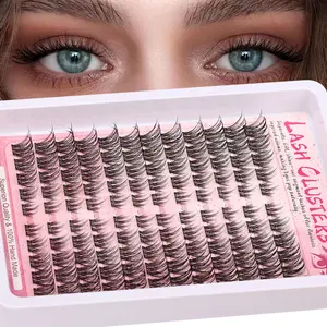 Cat Eye Natural False Eyelashes, Fluffy DIY Lash Clusters, Natural Extension, Easy Apply, Perfect for Daily Use & Special Occasions