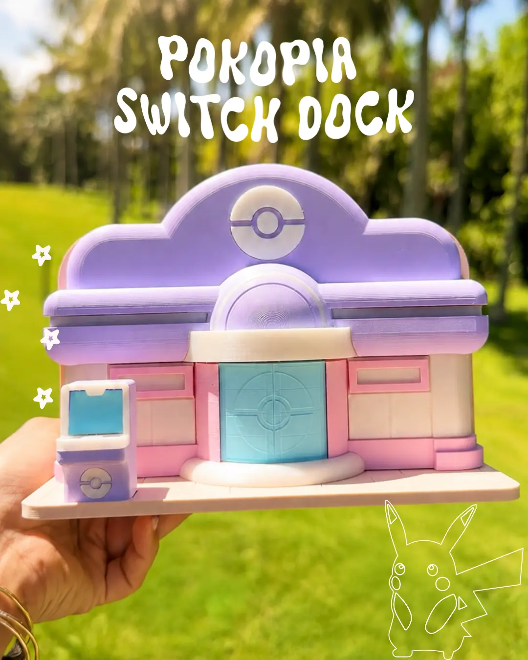 Pokopia Switch 1 & 2 Docking Station