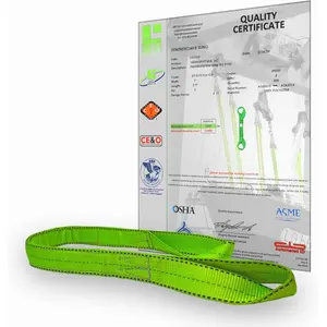 ing Sling Heavy Duty 1" x 2' Twisted Eye ing Sling 6,400 lbs Capacity, Nylon ing Strap, Rigging Web Sling