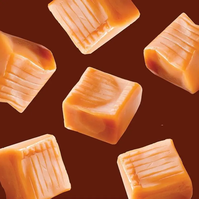 Soft Chewy Milk Vanilla Caramel Sugar Candies - Creamy Texture, Vanilla Flavor, Satisfying Sweet Snack, 12-Month Shelf Life, Ideal for Parties & Pantry Storage