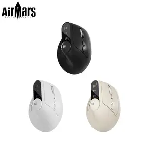 Monster-M2 MAX Version Bluetooth Wireless Mouse Ergonomic Vertical 2.4G Knob Function Long Battery Life for Laptop & Desktop Computers