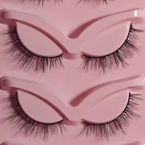 py277 Fluffy Spider Lashes | Wispy Faux Cluster Lashes | Natural Curl Strip Extensions for a Bold Fall Look