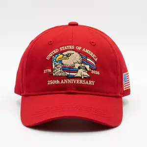 US 250th Anniversary Commemorative Baseball Cap - American Eagle Embroidery - Casual Patriotic Hat