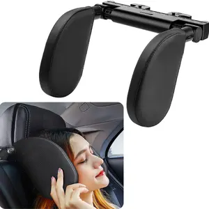Car Neck Support Headrest, Adjustable Pillow for Shoulder Pain Relief, Ideal for Kids & Adults, Road Trip Sleeping Aid, Fits Rod Headrests, Car Accessories