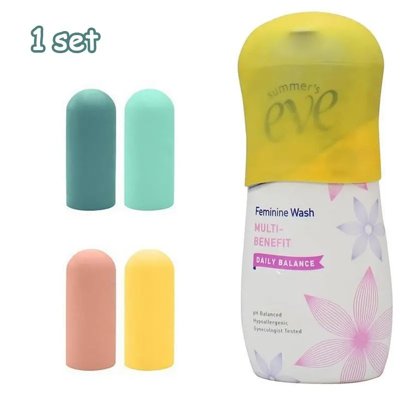 🧳 Save Your Luggage | Leak Proof Silicone Bottle Covers Set | Elastic Toiletries Liquid Protectors | Durable Travel Accessory | Traveling Essentials | Travel Necessities