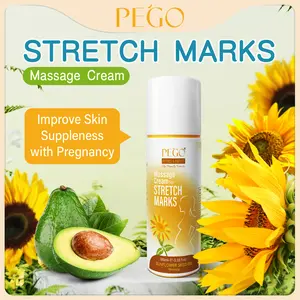 PEGO Stretch Mark Cream – Postpartum Repair, Fade Stretch Marks & Weight Gain Marks, Firm & Natural, 3.38oz