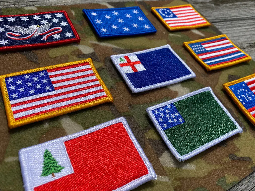 American Revolution - A New Nation Tactical Patches - 2" x 3"