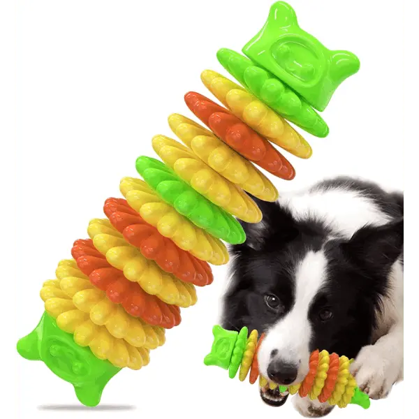 Tough Dog Toys for Aggressive Chewers , Indestructible Dog Toy for Large Dogs，Durable dog teething toy made of rubber，Keeps Dogs Busy