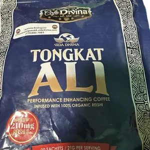 Vida Divina Tongkat Ali  Creamy Instant Coffee Beverage Organic Reishi Spores and Arabica  Bean Natural