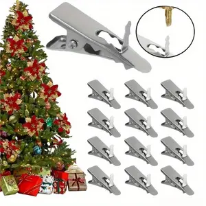 100pcs Metal Duckbill Clips - Perfect for Christmas Flower Gift Decoration and Party Fixing