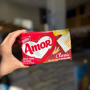 Nestlé Amor Galleta Classic Wafer Cookie with Creamy Flavors Snack 6.17 oz