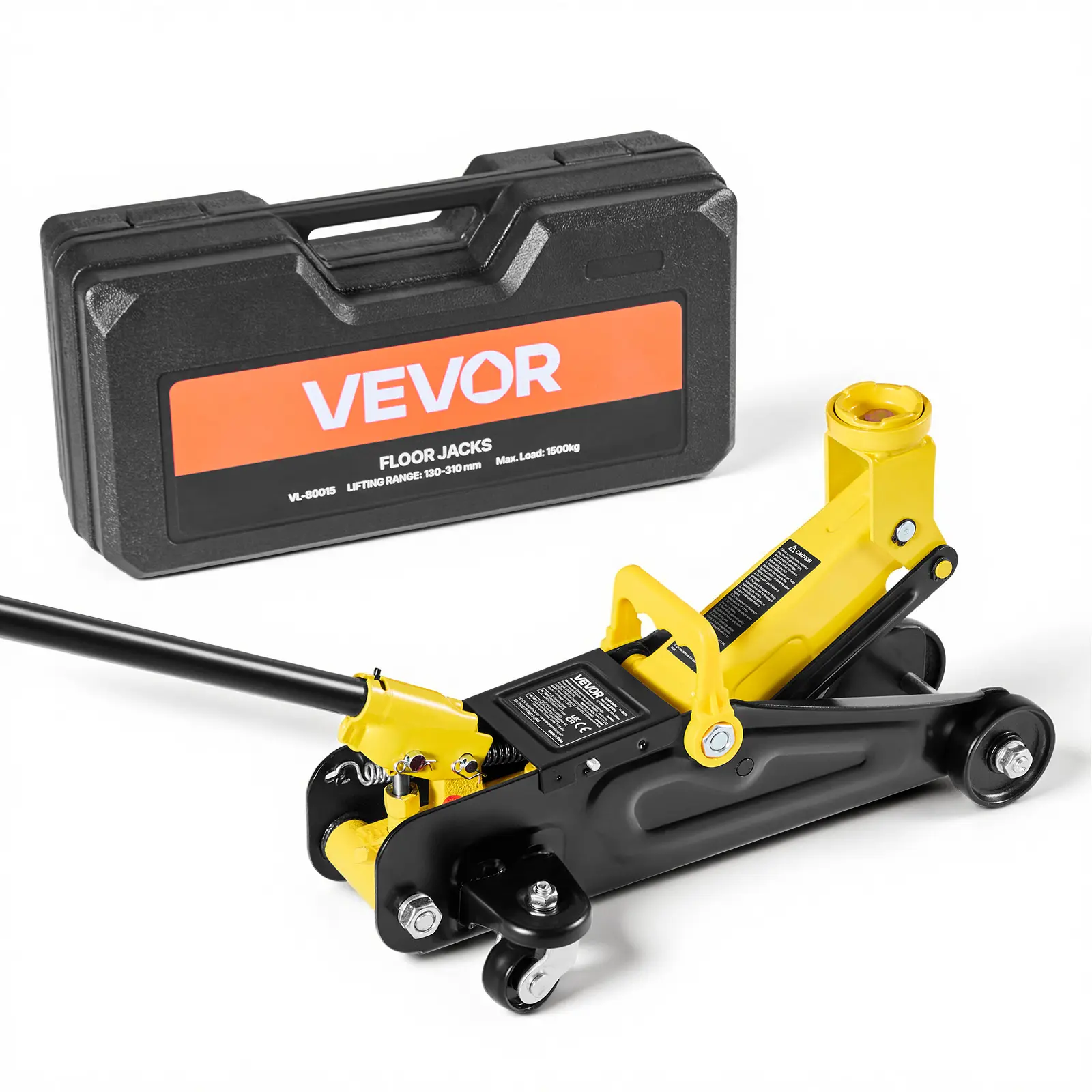 【Summerfinds】VEVOR Low Profile Floor Jack,1.5 Ton (3300 lbs) CapacitySteel Racing Floor Jack with Single Piston Quick Lift PumpHydraulic Trolley Car Lift for Sports CarsSedansLifting Range 5.1-12.2 Inches,father'sdaygifts,car accessories