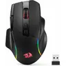 Redragon M925 PRO Wireless Modern Gaming Mouse - PC Gaming Accessories for Gamers, Long-Lasting, 26000 Max DPI Optical RGB Lighting, 10 Programmable Buttons, Ergonomic Grip, Software-Supported DIY Keybinds, DPI Redefinition, Consistent Feedback, Black