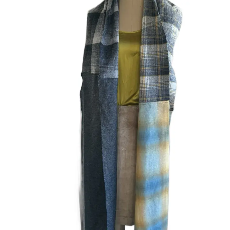 Rivka Remnant Pendleton Wool Scarf - Plaid Design, Soft and Warm, Perfect for Layering, Ideal for Fall and Winter