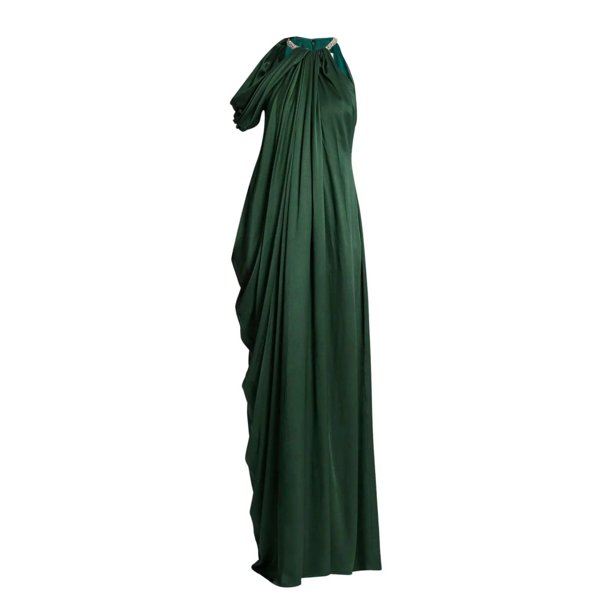 Erdem Saint Seersucker Draped Gown Erdem Saint Seersucker Draped Gown