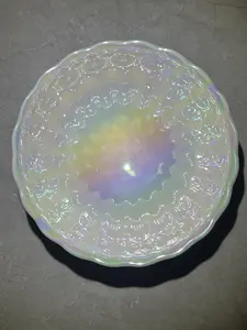 White shell glazed flower mouth cup