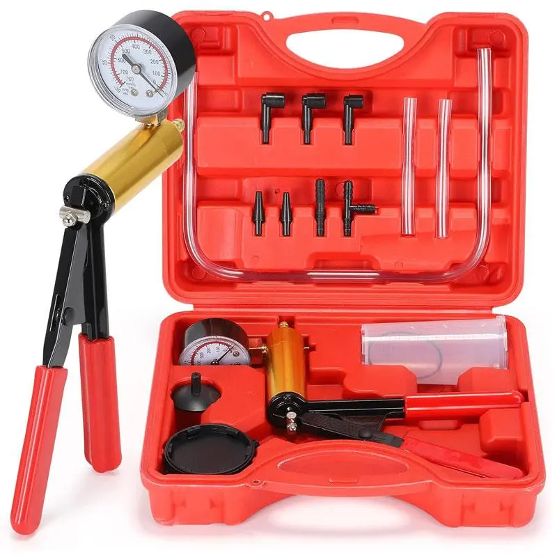 Car Brake Bleeding Tool Set with Vacuum Pressure Pump, Handheld Liquid Clutch Release Tool, Quick Brake Fluid Replacement Essential Car Tool, Automotive Tools