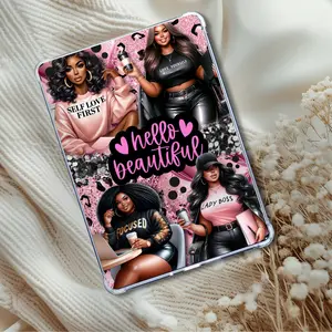 Hello Beautiful Plus Size Curvy Girl  | Self Love Aesthetic Insert for Clear Case | Bookish Accessories