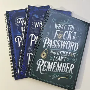 Password Logbook & Internet Password Organizer, A5 105-Page Notebook with Cute Cartoon Design, Magnetic Calendar, Electric Erasers, Expense Sheet for Secure Online Account Management (Office Stationery & Personal Organizer Supplies)