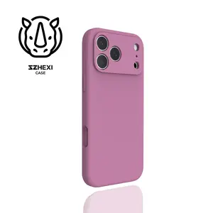 HEXI for iPhone 17 Pro Max Case, Liquid Silicone Cover with Camera Protection Anti-Scratch Soft Microfiber Lining Shockproof Protective  girly  Phone Case outdoorfun