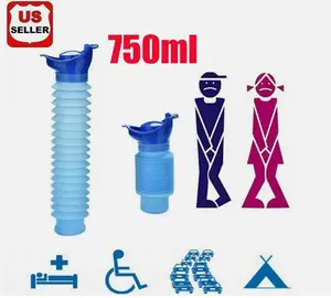 Male Female Portable Urinal Travel Camping Car Toilet Pee Bottle Emergency Kit