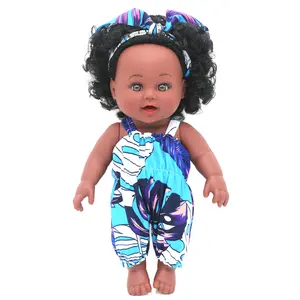 11 Inch/28-30cm Black Girl Doll, Black Baby Doll Accessories, Realistic Reborn Baby Dollsuitable For Children 3 Years And Above, Small Black Doll Toy, Curly Hair, Can Be Used As Abirthday Gift tiktokshopspringglowup