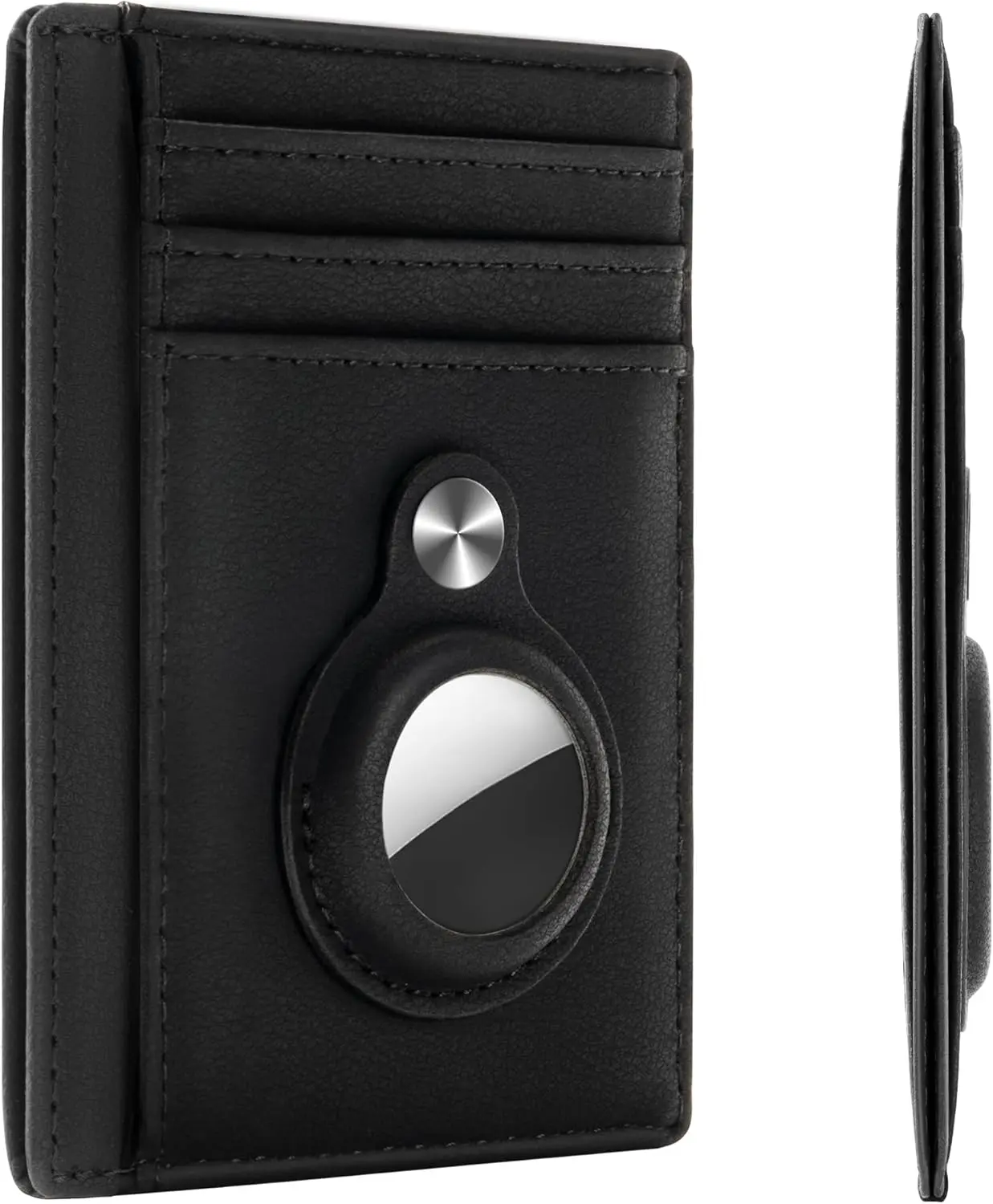 Slim Minimalist Front Pocket Air Tag Wallet, RFID Blocking Card Holder Wallet with Airtag Holder