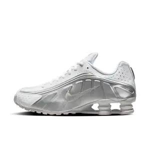 Nike Shox R4 "White Metallic Silver" - Men's