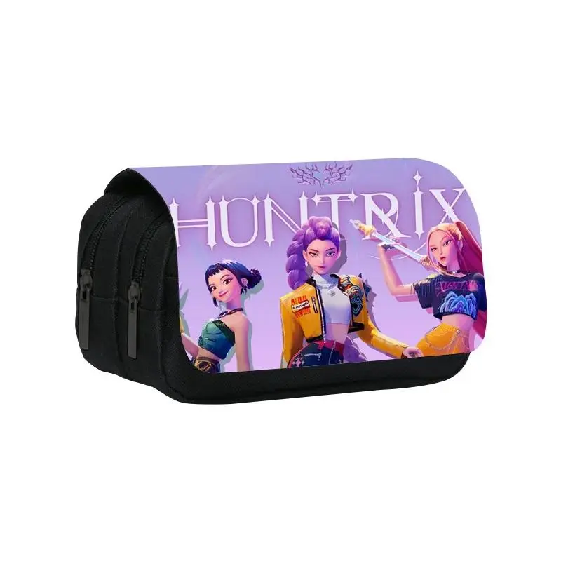 Children's Cartoon KPop Demon Hunters Multi-Compartment Pencil Case, Lightweight Children's Pencil Bag, Children's Pencil Box