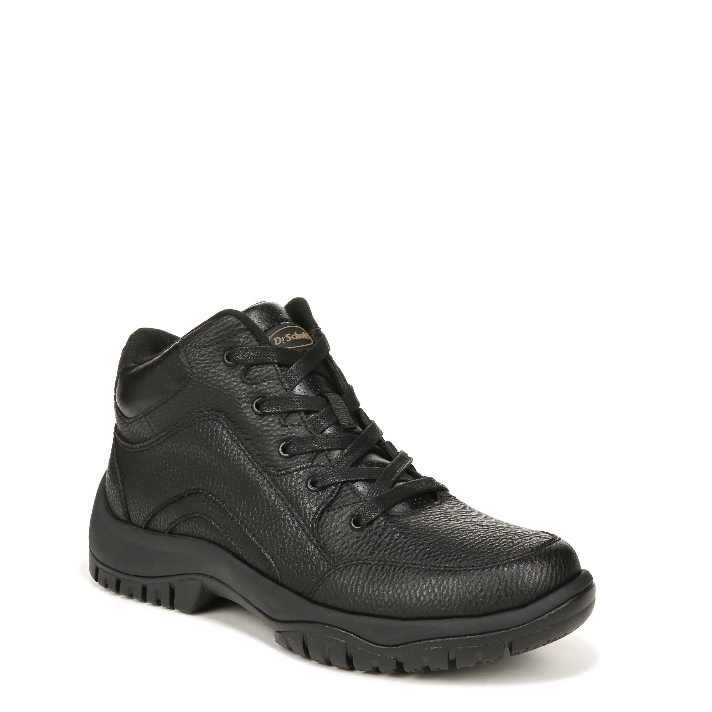 Dr. Scholl's Men's Charge Leather Lace-up Work Boots, Wide Width Safety Footwear with Anti-Slip Sole and Comfort Cushioning, Anti-Slip Sole Work & Safety Footwear, Non Slip Work & Safety Footwear