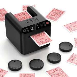 Automatic Card Dealer Machine with 4 Optional Wireless Remotes, USB‑C Rechargeable, Handles 1–3 Decks, 180°/360° Rotation, Supports 12 Players – for Poker, UNO, Blackjack & More Casino Games