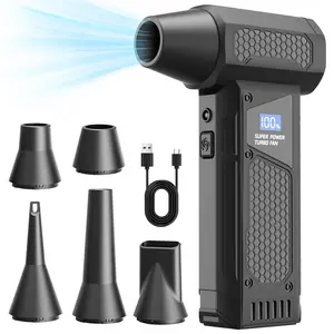 One piece of Portable Handheld High-Speed Turbine Fan Dust Blaster, Inflatable Function, 150w Brushless Motor, Rechargeable Multi-Functions Electronic air duster, Super Power Blower