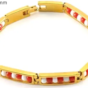 Orisha Bracelet Shango Ilde Stainless Steel 8.25" (21cm) Chain Length