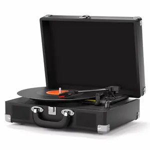 Maio C200 vinyl record, turntable, gramophone device, high-fidelity stereo, built-in speaker, 3-speed, belt-driven vintage gramophone, 3.5mm music output, can be connected to external speakers, the best holiday gift, a music feast for family and friends!