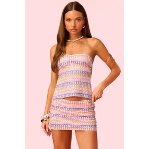 Barbie™ Glow Backless Sequin Knit Top