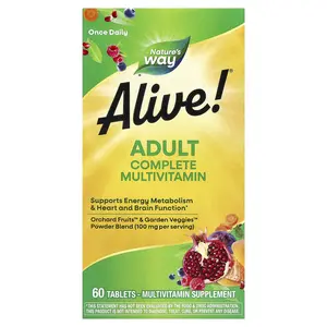 Nature's Way Alive!® Adult Complete Multivitamin, 60 Tablets