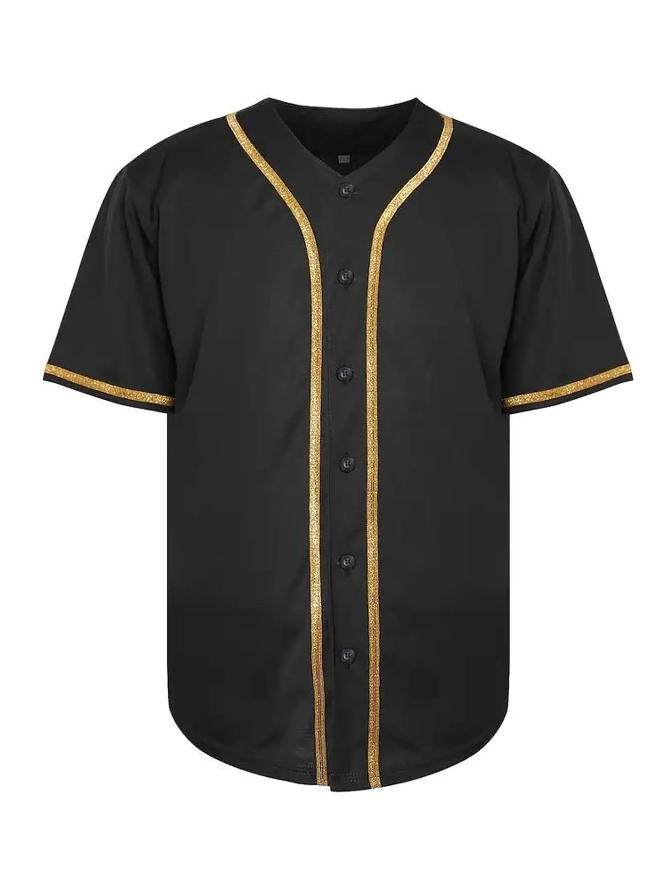 Plus Size Blank Plain Hip Hop Hipster Baseball Jersey Button Down Shirts Sports Uniforms Men Women, Casual Sports Jersey, Casual Sporty Top, Sports Clothing