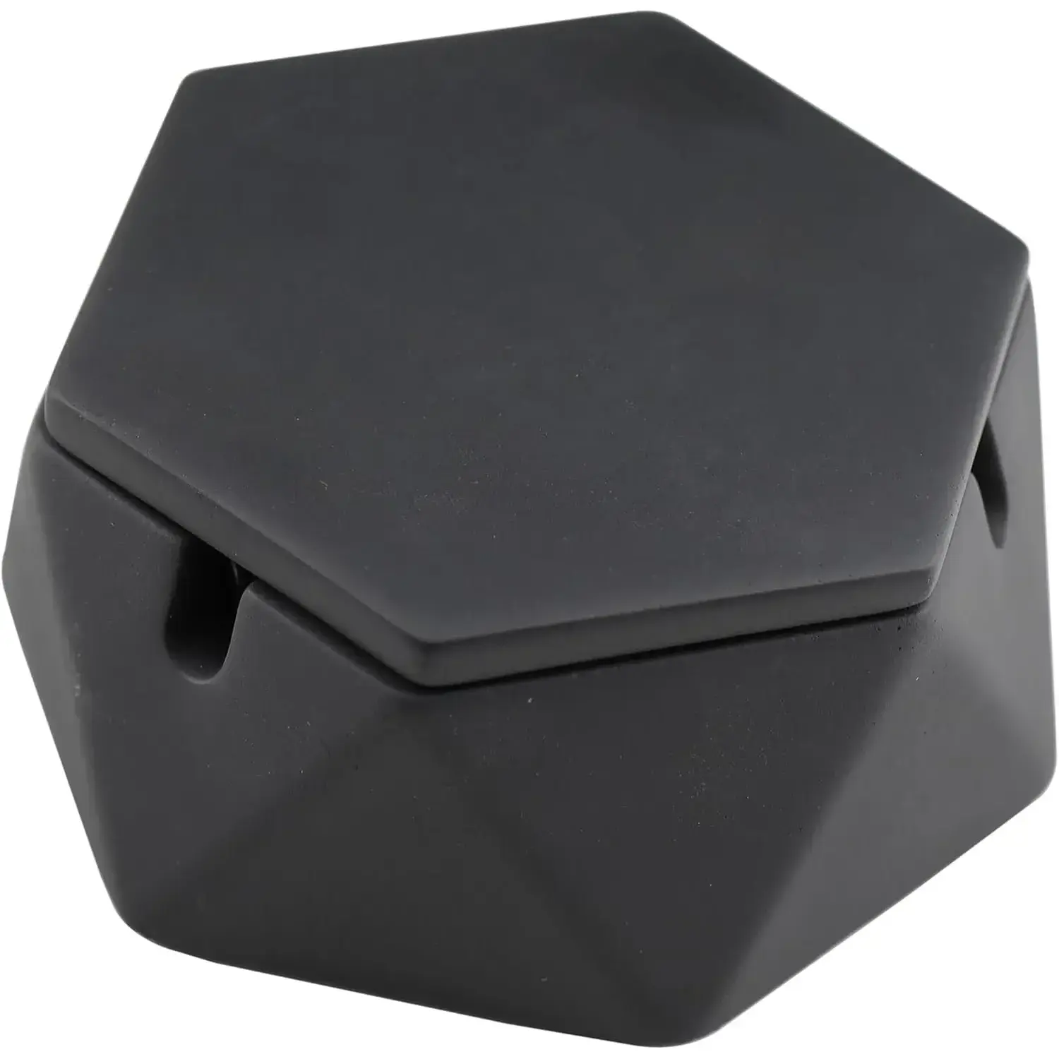 Concrete Ashtray with Lid & Stainless Steel Ashtrays for Cigarettes, Cement Ash Tray Smoking Holder Indoor Smokeless Outdoor Windproof Patio Home Office Cool Decor(Black, Small)