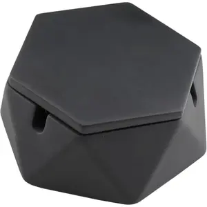 Concrete Ashtray with Lid & Stainless Steel Ashtrays for Cigarettes, Cement Ash Tray Smoking Holder Indoor Smokeless Outdoor Windproof Patio Home Office Cool Decor(Black, Small)