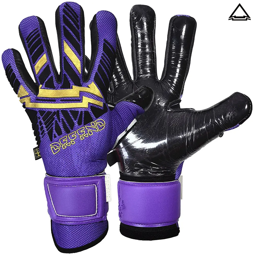 DEFEND CD2 Soccer Goalie Gloves - Anti-Slip Surface, Breathable, Sticky All-Weather Goalkeeper Gloves for Adults Training, Soccer Equipment, Footballequipment, Full Latex Palm, Kids To Adult, Sticky Surface, Sizes 5–10+, All-Weather Use, Match & Train, Fo